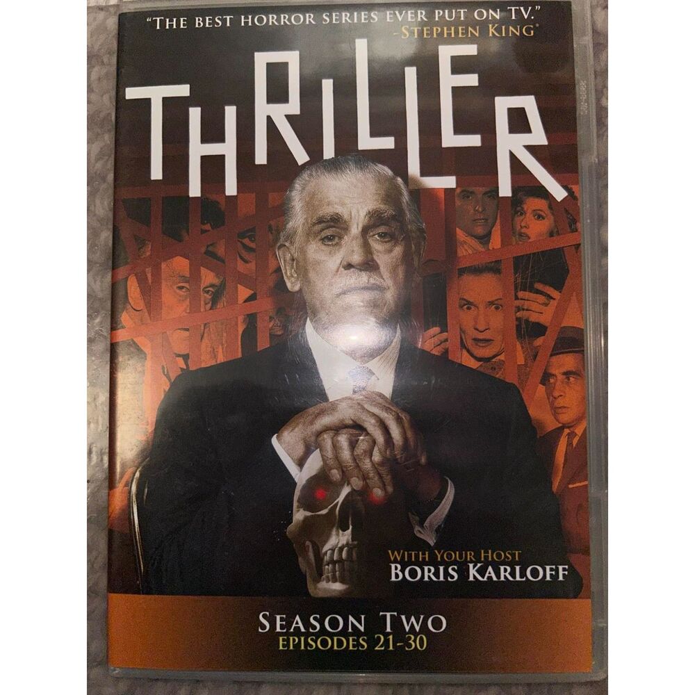 Thriller Season Two Episodes 21-30 DVD Boris Karloff 2 discs